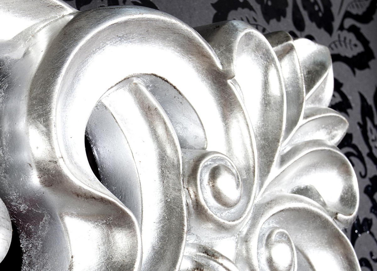 Miroir baroque argenté 180 cm