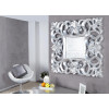 Miroir baroque carré argent antique