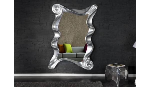 Miroir design argenté 160 cm