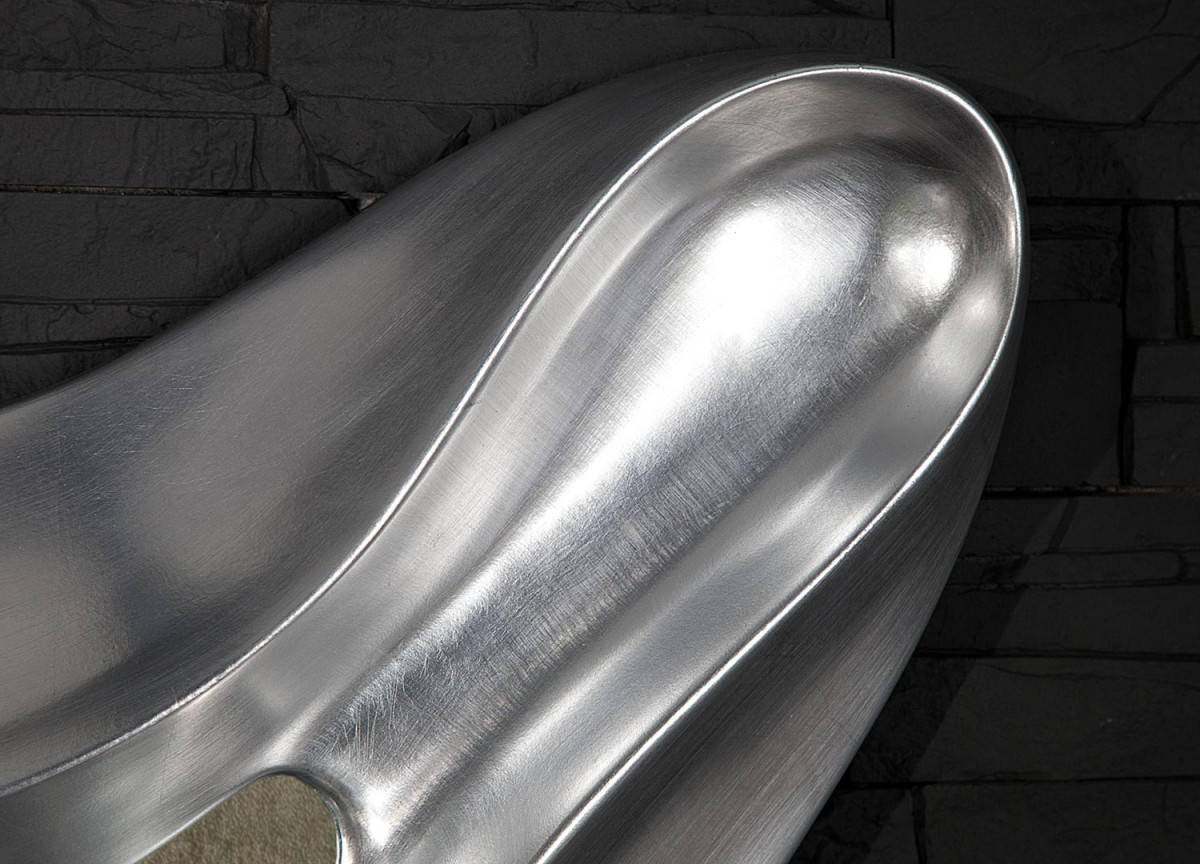 Miroir design argenté 160 cm