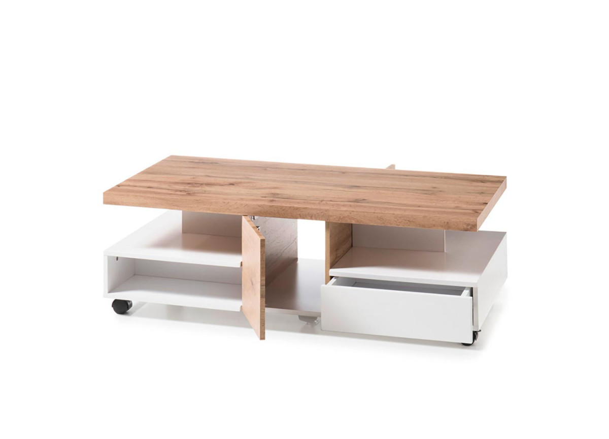 Table basse design rectangulaire - Multiples rangements
