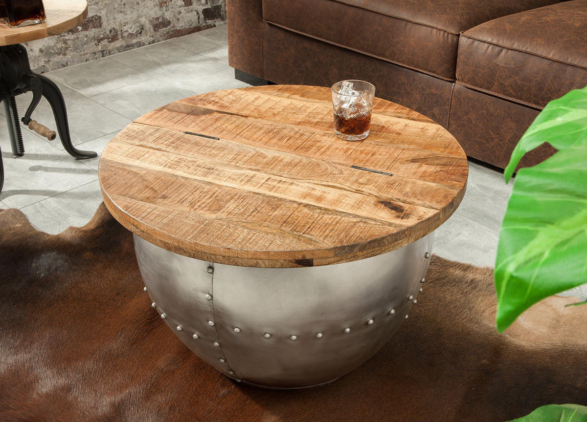 Table basse ronde originale
