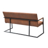 Banquette de Table Cuir Simili vieilli Marron