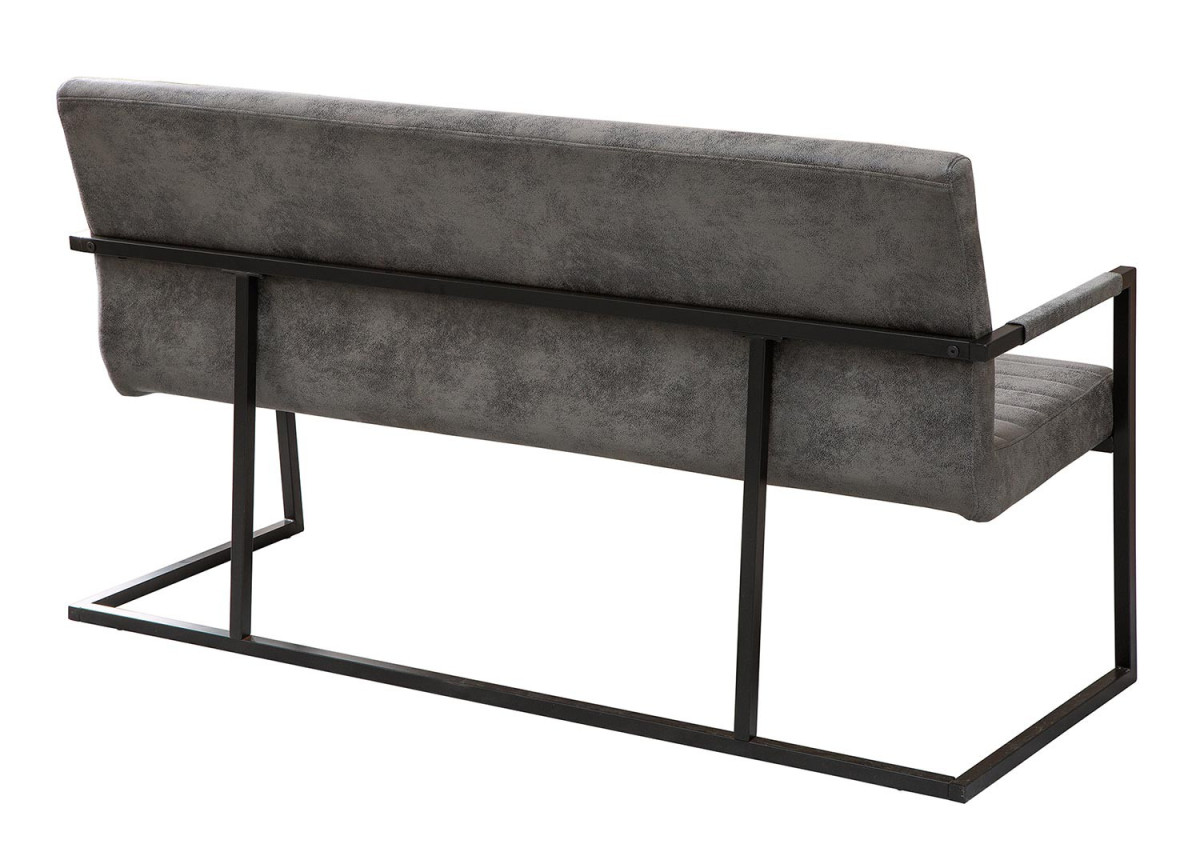 Banquette de Table Cuir Simili vieilli gris