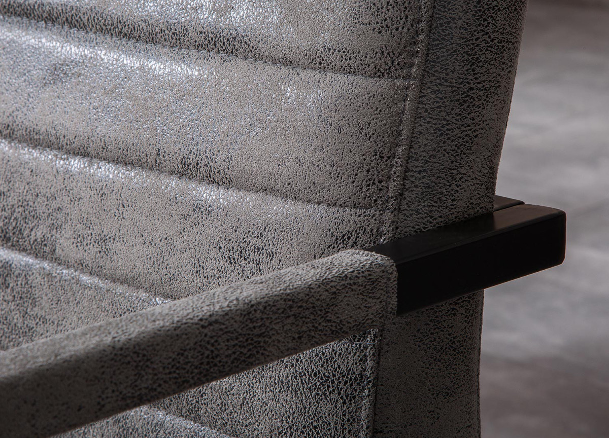 Banquette de Table Cuir Simili vieilli gris