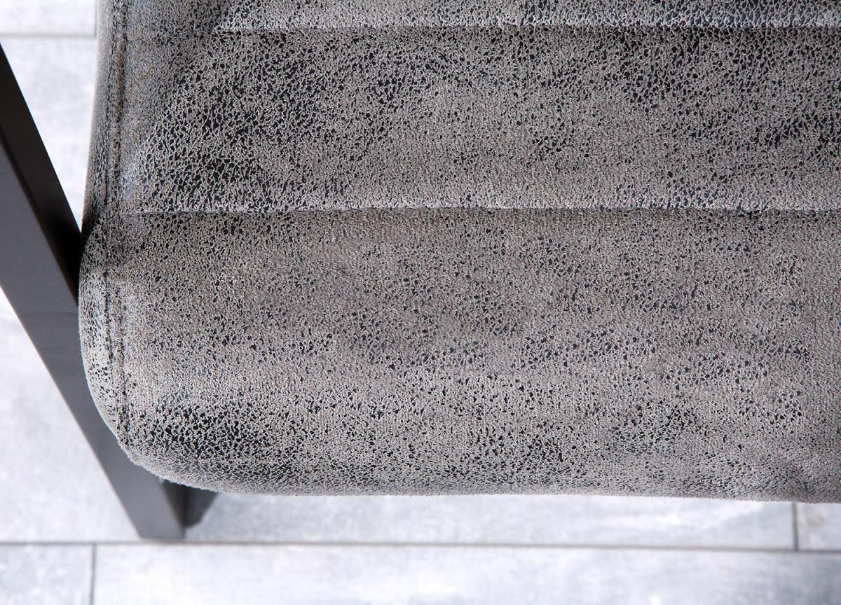 Banquette de Table Cuir Simili vieilli gris