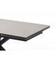 Table design en céramique et piétement métal noir design