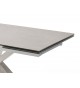Table design en céramique et piétement métal brossé design