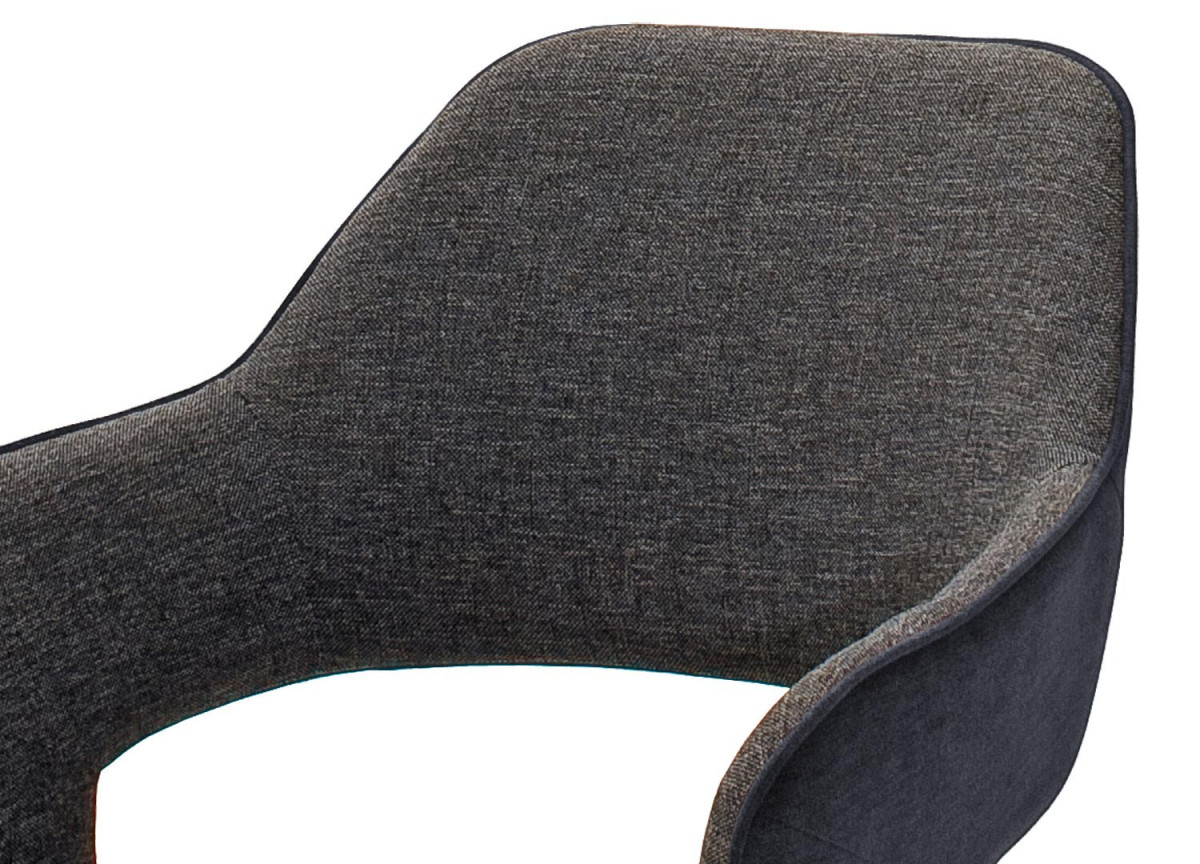 Chaise design capitonnée en tissu