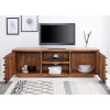 Meuble TV bois 150 cm - Sesham massif verni