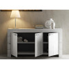 Buffet déco chêne blanc 3 portes 180 cm