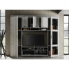 Meuble TV living déco chêne blanc