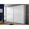 Armoire blanche à porte coulissante 275 cm