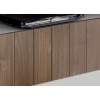 Meuble TV bas blanc et bois design