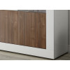 Buffet de salon, séjour blanc laqué et bois