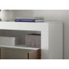 Buffet de salon, séjour blanc laqué et bois