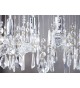 Luminaire suspendu réglable - Cristal & métal chromé