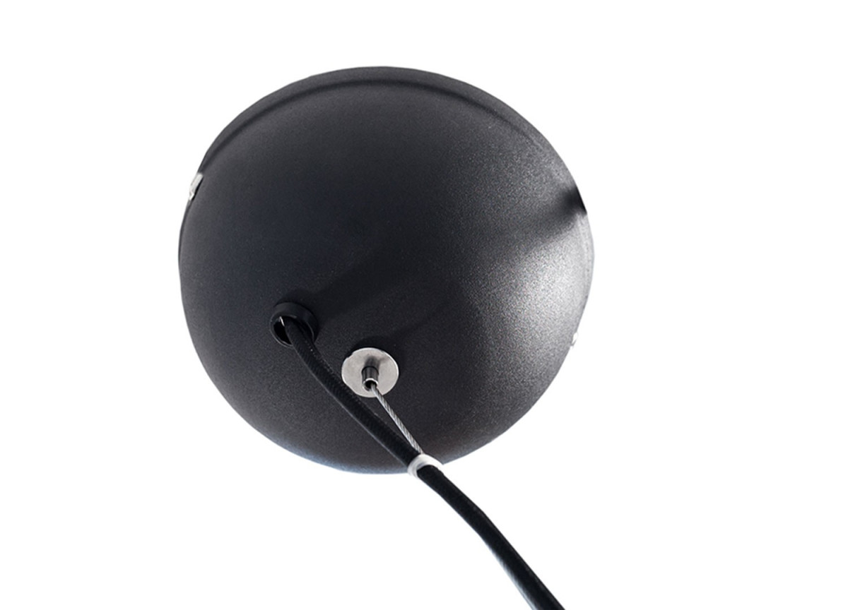 Luminaire design or et noir Ø 70 cm