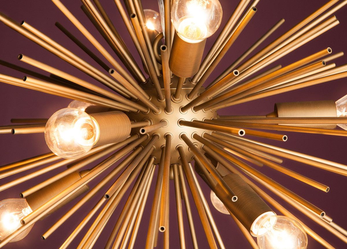 Luminaire design doré Ø 50 cm
