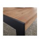Table rectangulaire en bois et métal