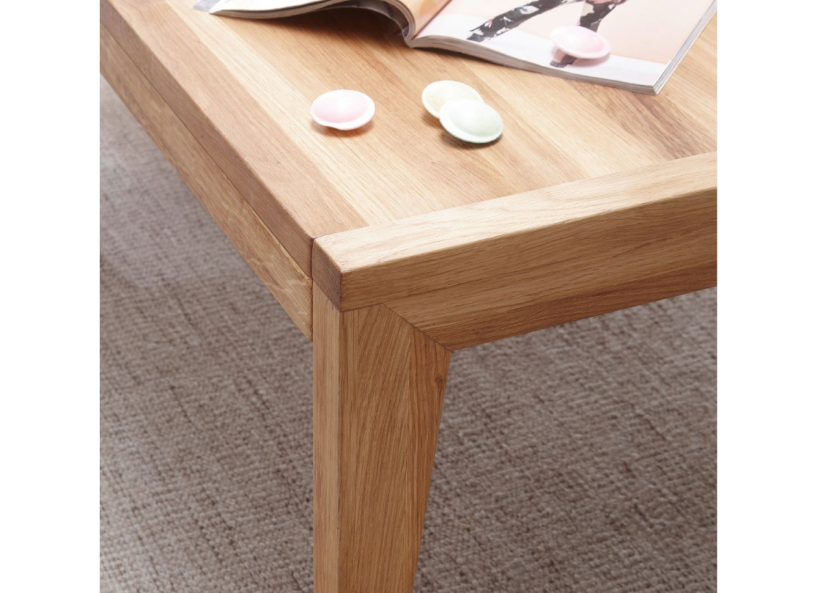 Table basse extensible en bois massif