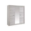 Armoire de Chambre 3 Portes avec Miroir Moderne