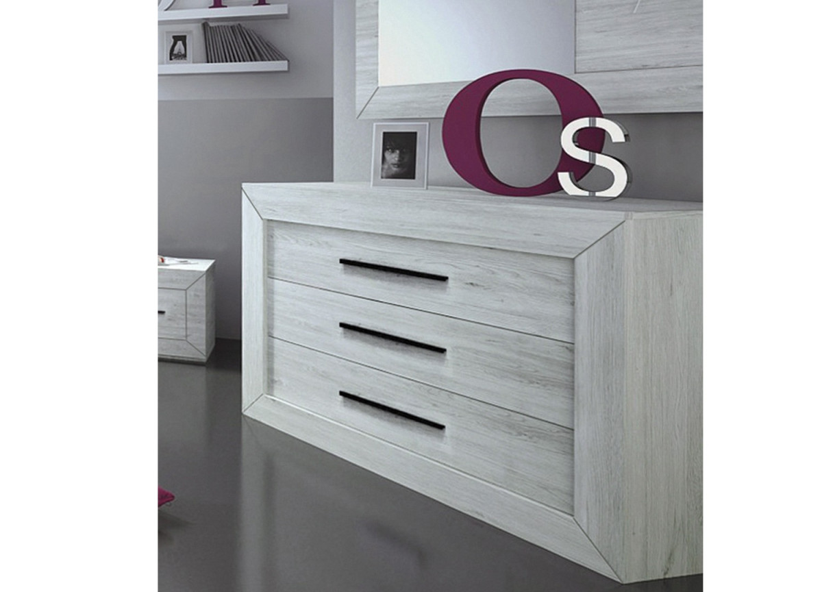 Commode de Chambre Moderne 3 Tiroirs