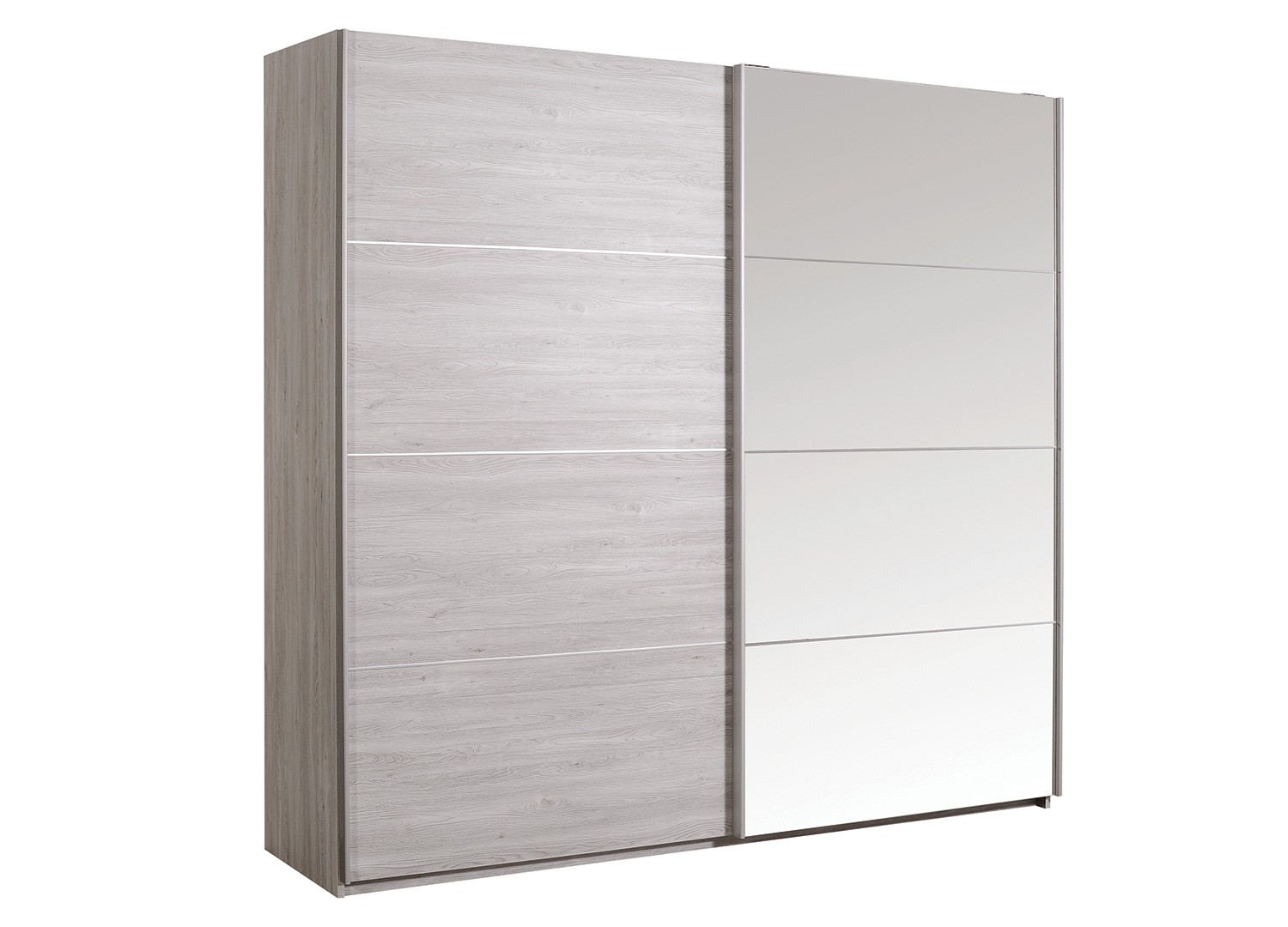 Armoire De Chambre Avec Miroir 2 Portes Coulissantes Pour Chambre Adulte