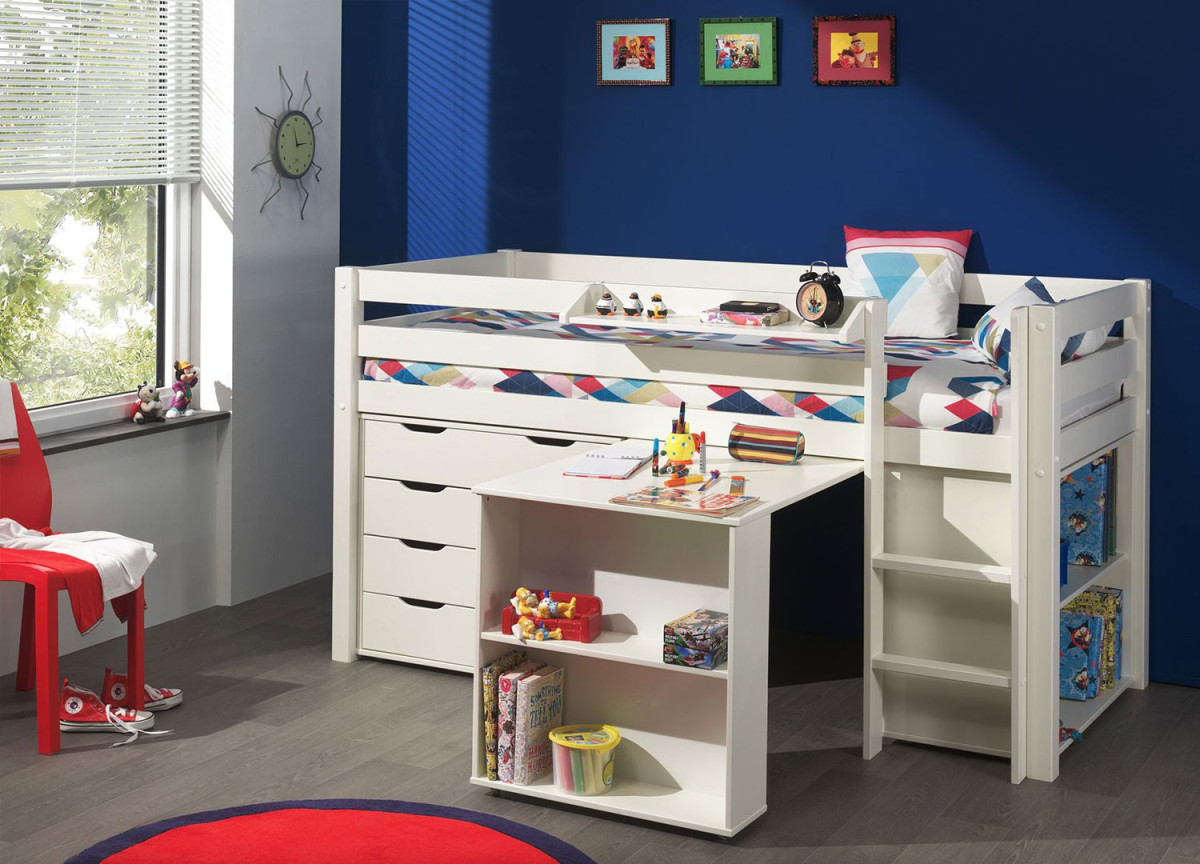 Mobilier de chambre enfant : lit, bureau et rangement