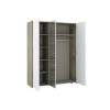 Lit + chevet + armoire 3 portes