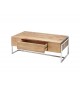 Table basse design rectangulaire en bois