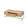 Table basse design rectangulaire en bois