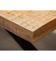 Table 200 cm en bois massif et pied métal noir design