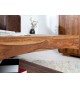 Table basse design en bois de Sesham 120 cm