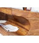 Table basse design en bois de Sesham 120 cm