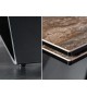 Table contemporaine en céramique - Pied métal noir design
