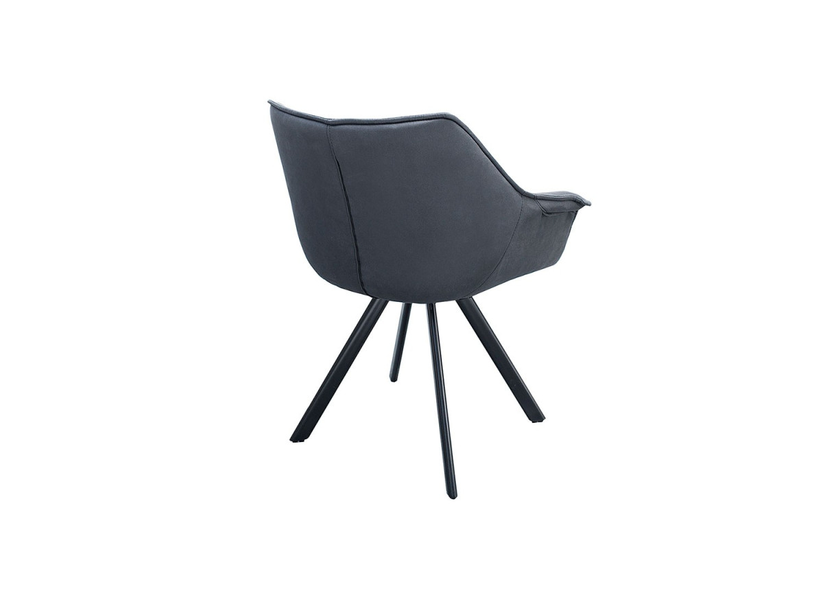 Chaise de salle à manger design grise