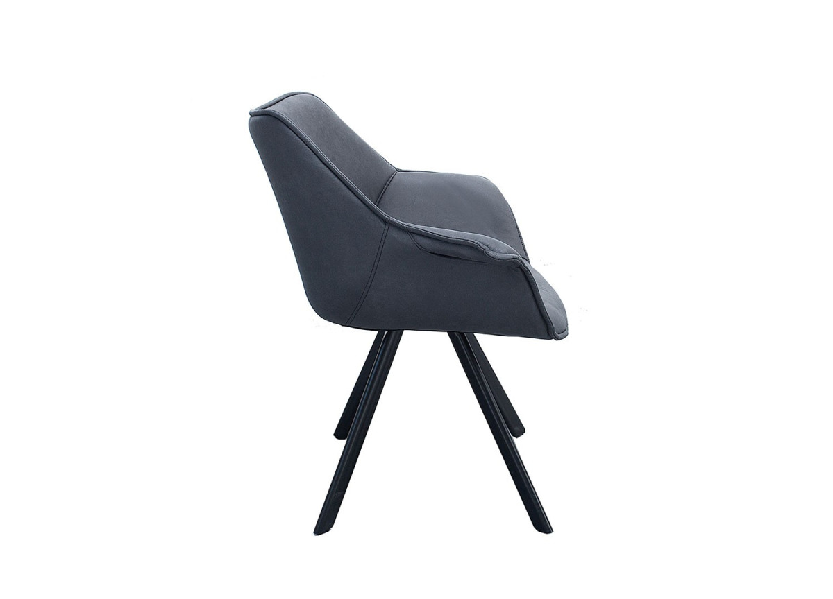 Chaise de salle à manger design grise