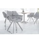 Chaise de salle à manger design grise