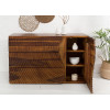 Buffet design en bois massif - Façade sculptée