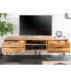 Meuble TV en bois et métal industriel 160 cm
