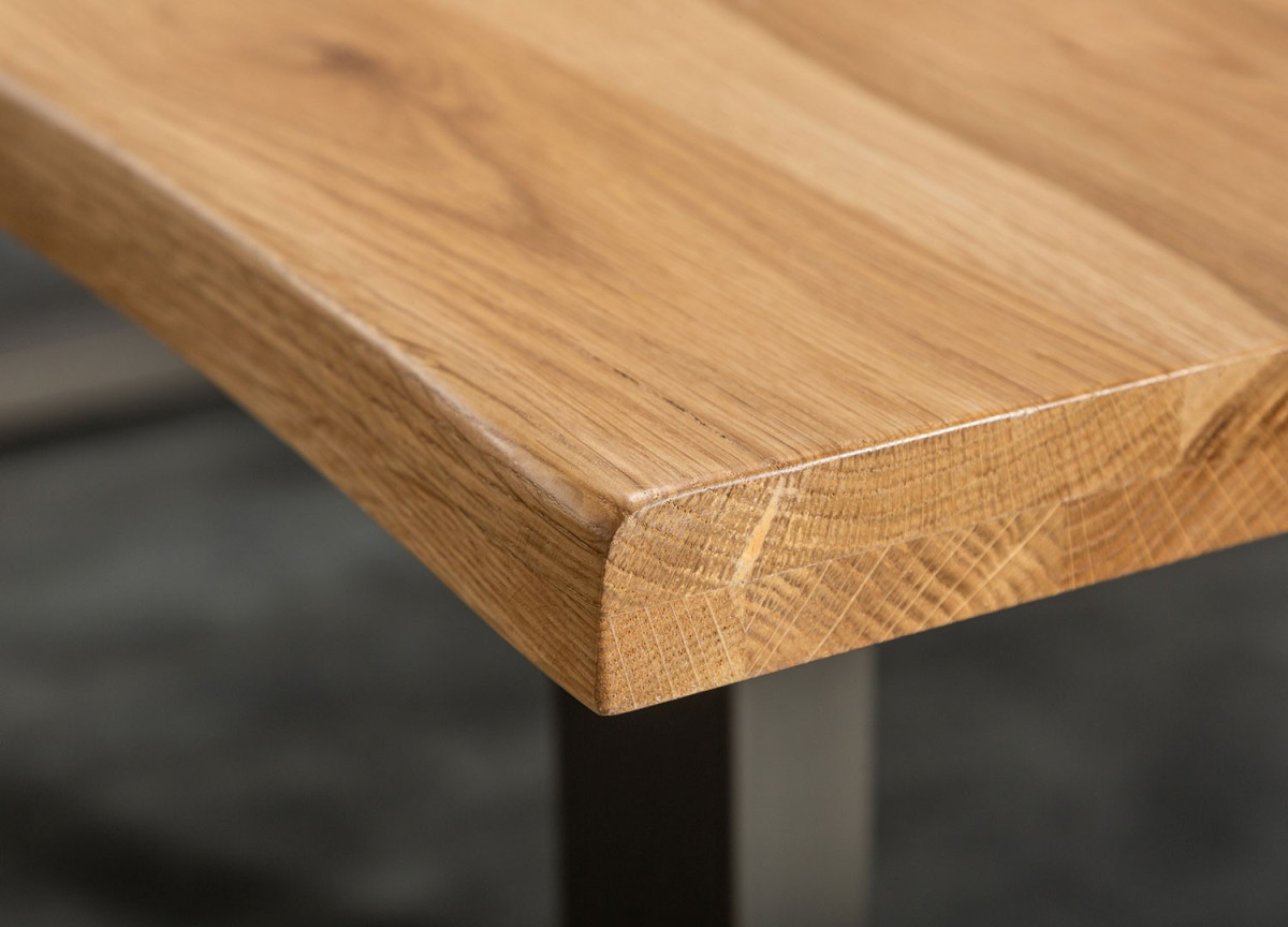 Table de Repas Chêne et Métal 180 cm