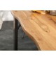 Table Séjour / salle à manger acier et bois industriel 200 cm
