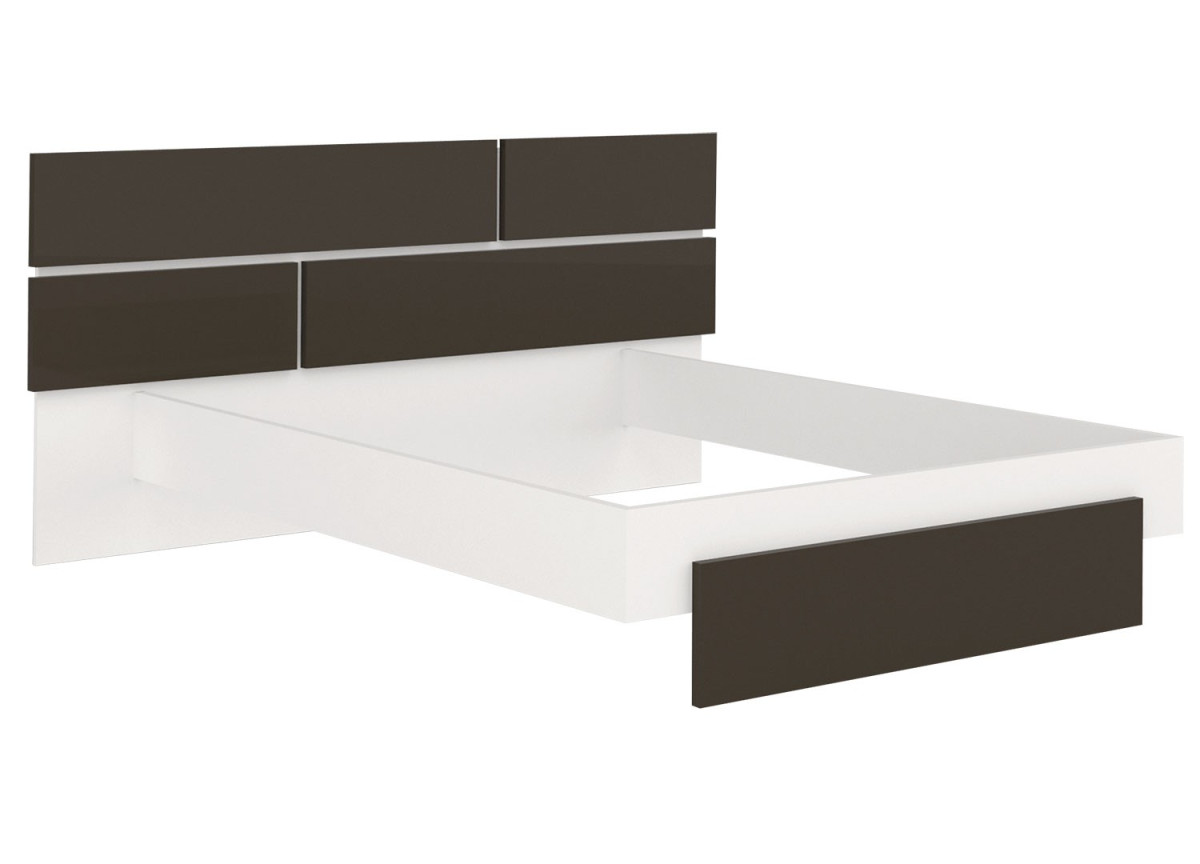 Lit 140/160/180 + chevet suspendu et armoire coulissantes