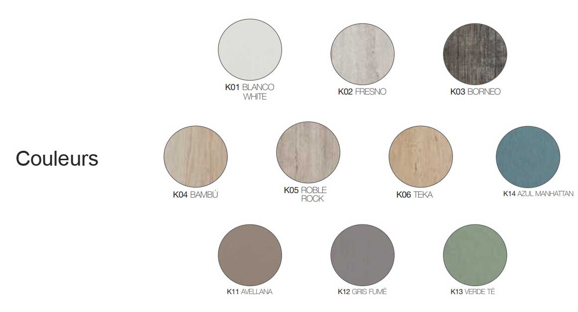 palette de couleur pour bureau