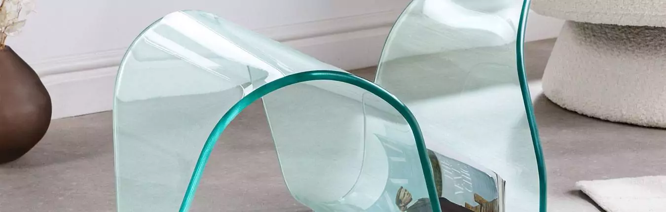 porte revues design en verre original