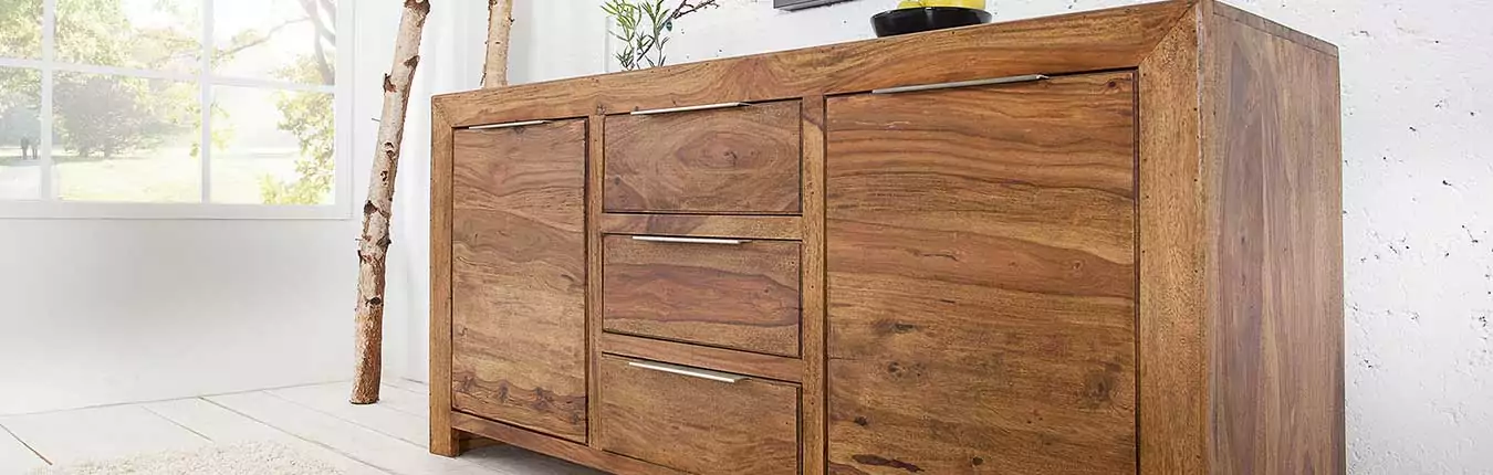 Buffet en bois massif de sesham