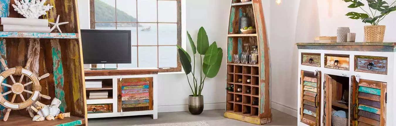 mobilier en bois recyclé shabby chic vintage