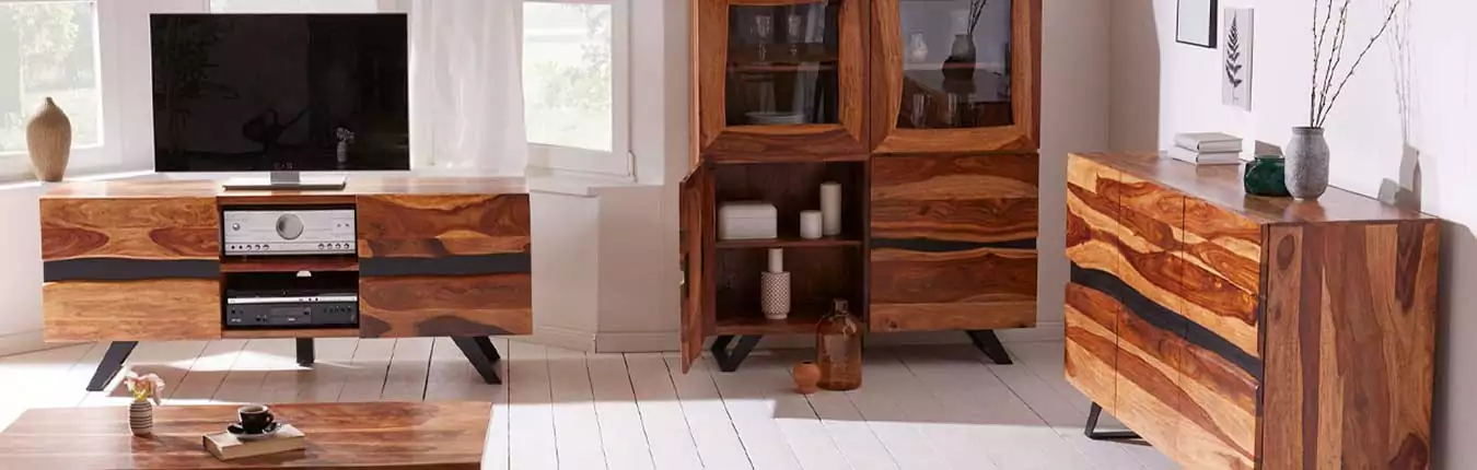 mobilier en bois de sesham moderne