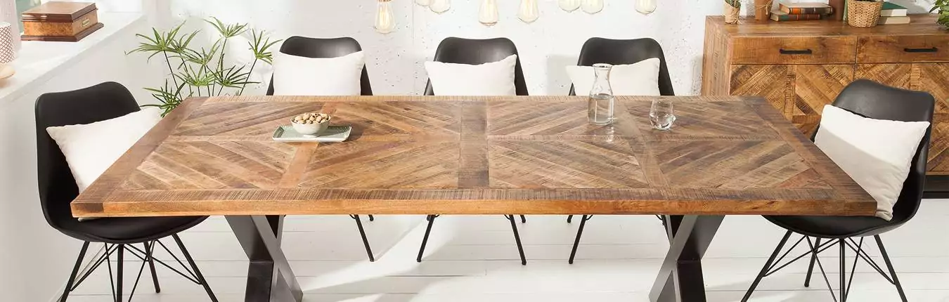 mobilier d'intérieur en bois de manguier